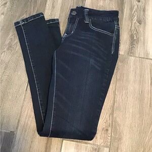 NWT! Dark Indigo Women's Skinny Jeans with Contrast Stitching